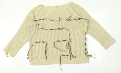 Womens UK Size 14 Miss Selfridge Beige Pullover Jumper