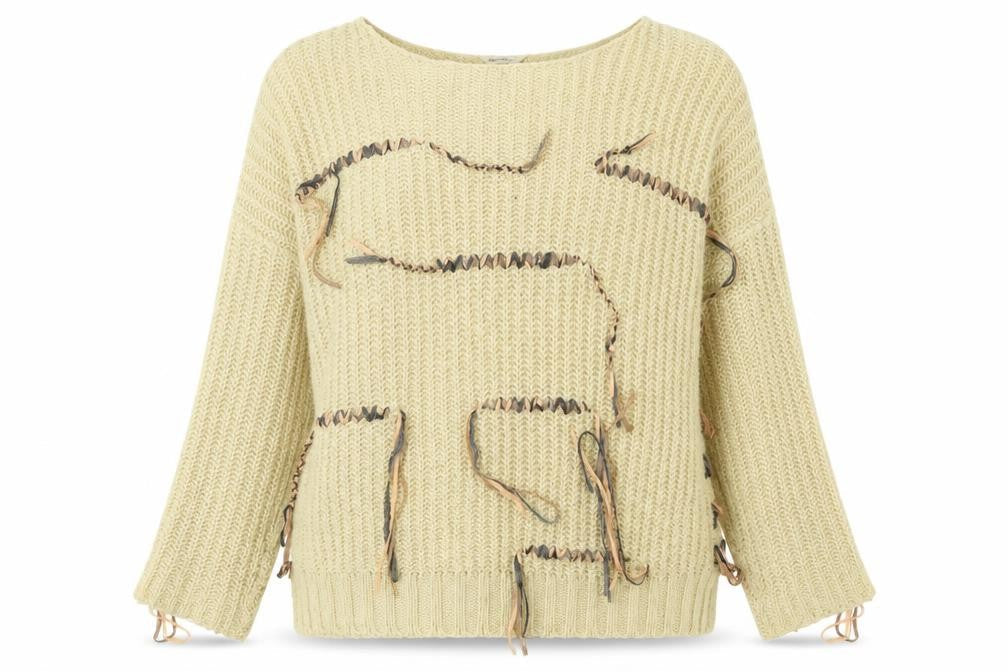 Womens UK Size 14 Miss Selfridge Beige Pullover Jumper