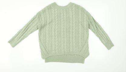Womens UK Size 6 Atmosphere Green Pullover Jumper