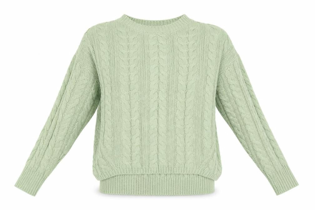 Womens UK Size 6 Atmosphere Green Pullover Jumper
