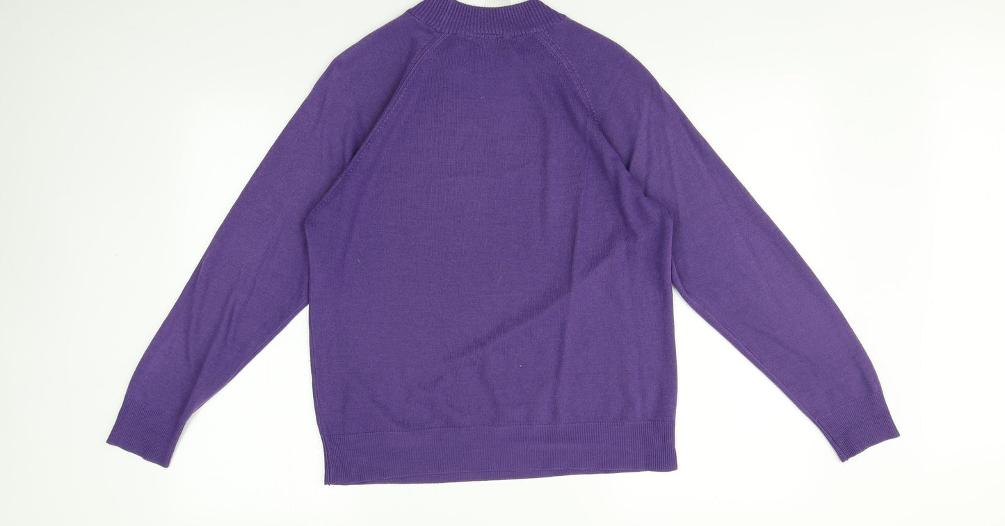 Womens UK Size 14 St michael Purple Pullover Jumper