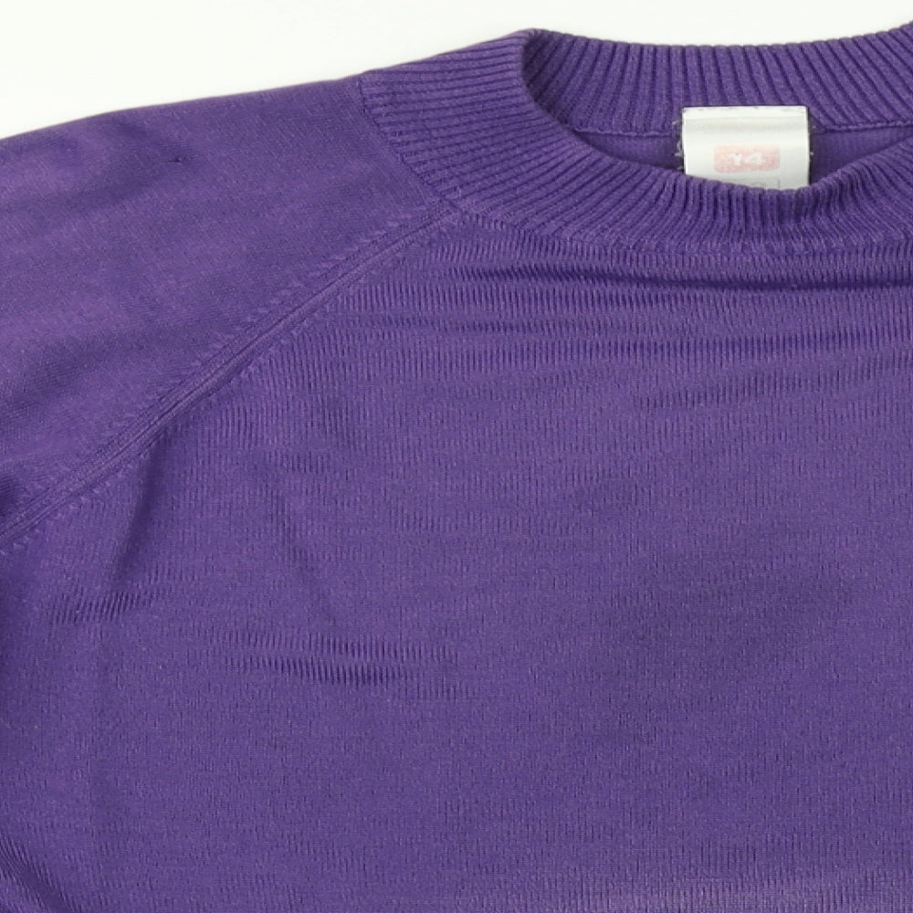 Womens UK Size 14 St michael Purple Pullover Jumper