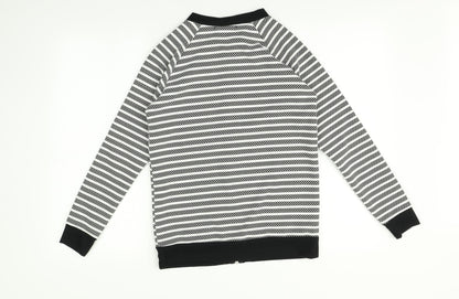 Daisy Street Womens Multicoloured Striped   Hoodie Size 6
