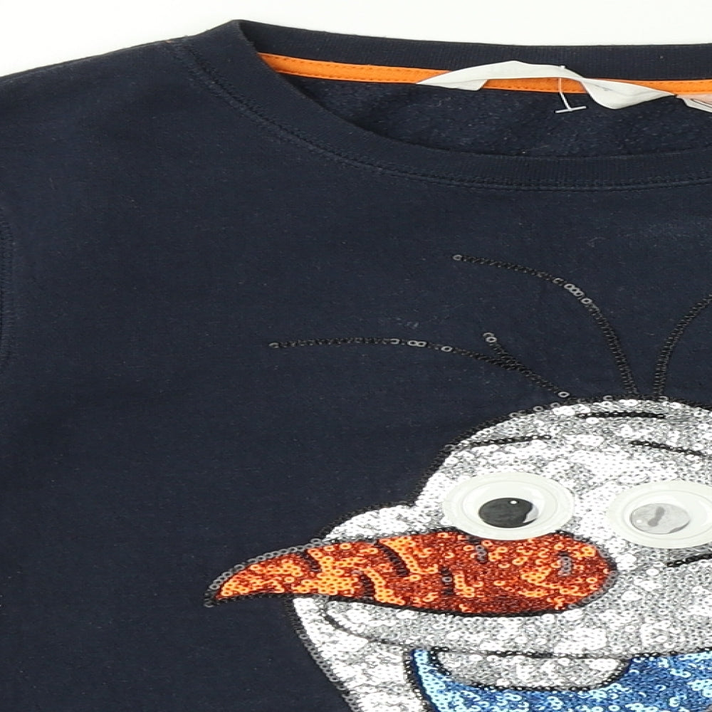 H&M Girls Blue   Pullover Sweatshirt Size 9-10 Years  - Olaf