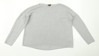 Amaranti Womens Grey   Pullover Jumper Size L