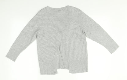 Womens UK Size 14 New Look Grey Cardigan Jumper