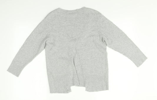 Womens UK Size 14 New Look Grey Cardigan Jumper