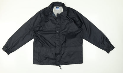 Mens UK Size S Blue Castle Blue Rain Coat
