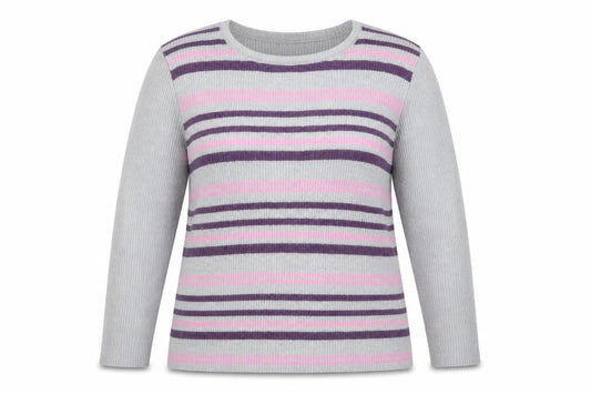 Womens UK Size 14 Afibel Grey Pullover Jumper