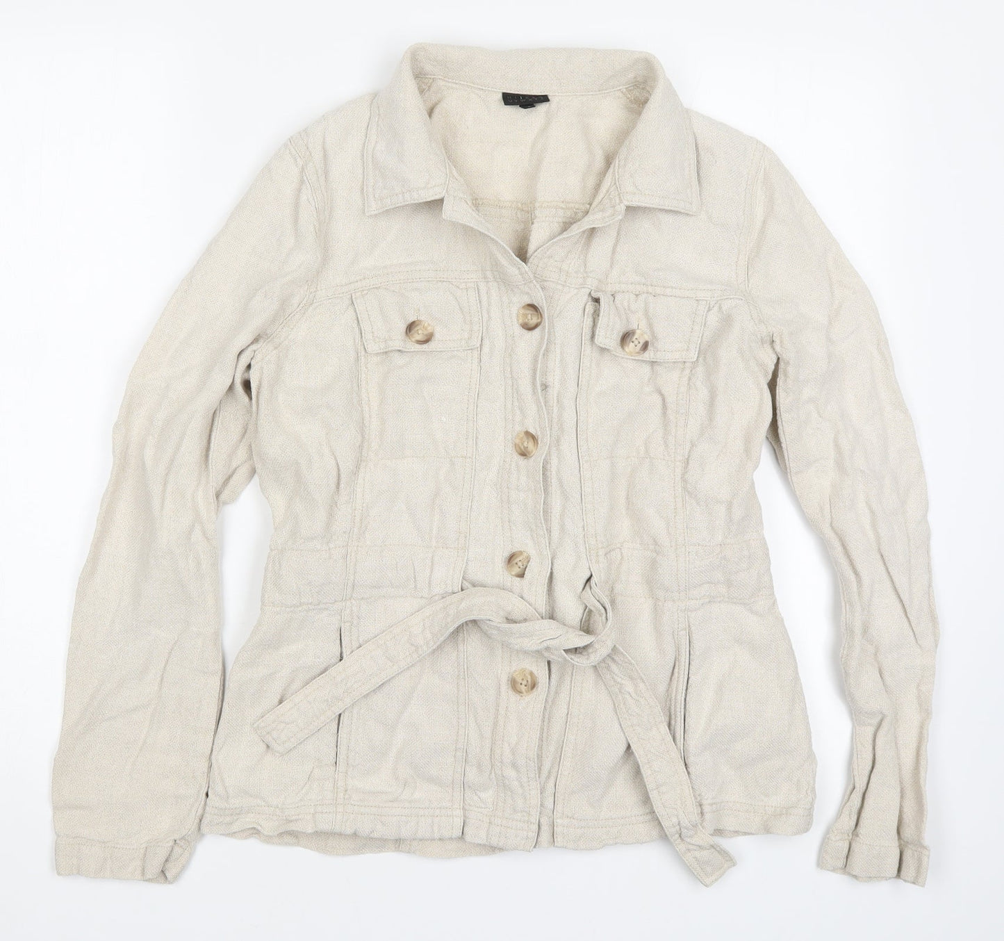 HIJKL Womens Beige   Jacket  Size 12