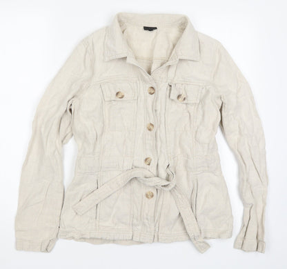 HIJKL Womens Beige   Jacket  Size 12
