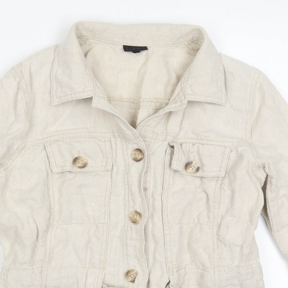 HIJKL Womens Beige   Jacket  Size 12