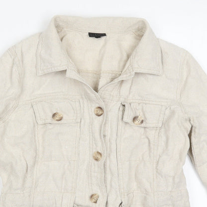 HIJKL Womens Beige   Jacket  Size 12