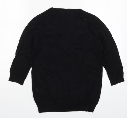 Womens UK Size 10 Marks Black Pullover Jumper