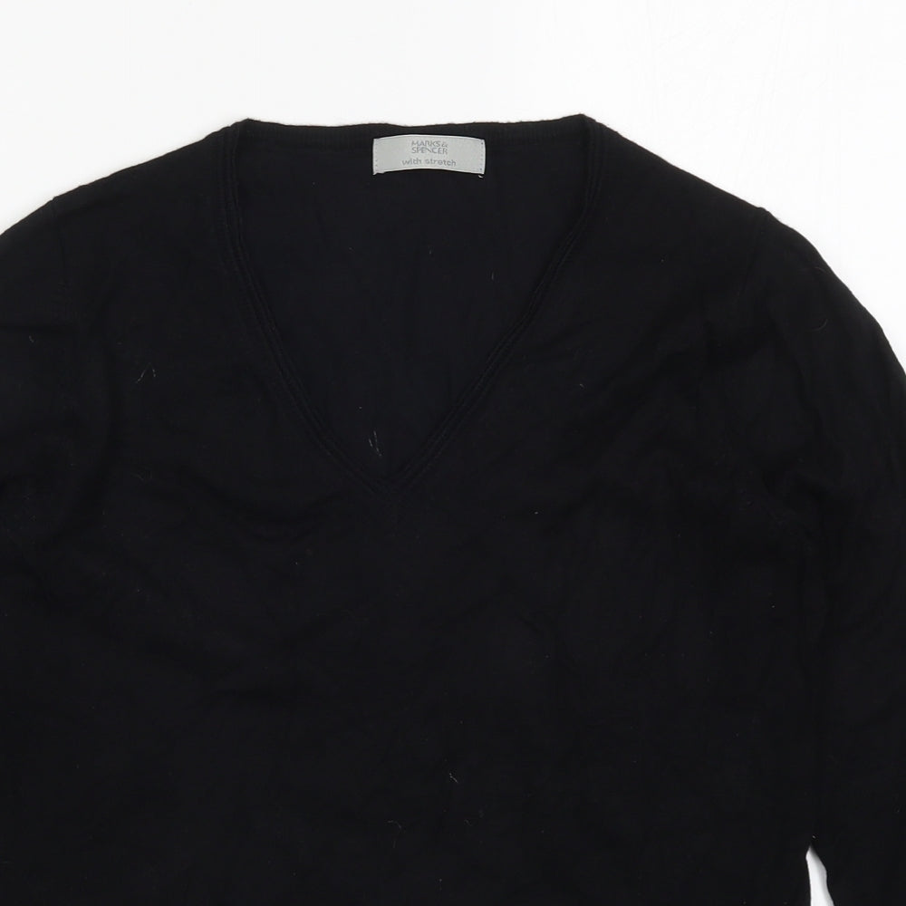 Womens UK Size 10 Marks Black Pullover Jumper