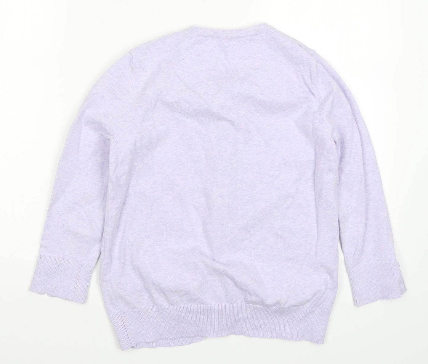 Womens UK Size 10 M&Co Purple Cardigan Jumper