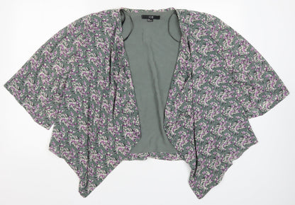 XXI Womens Green Floral Rayon Jacket  Size M