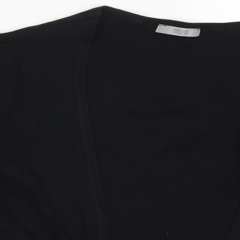 Womens UK Size 12 Marks and Spencer Black Cardigan Jumper