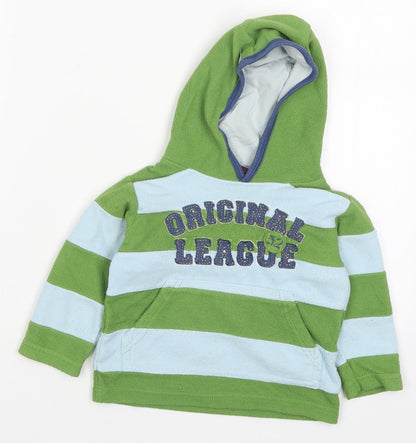 NEXT Boys Green Striped  Pullover Jumper Size 9-12 Months  - Original League
