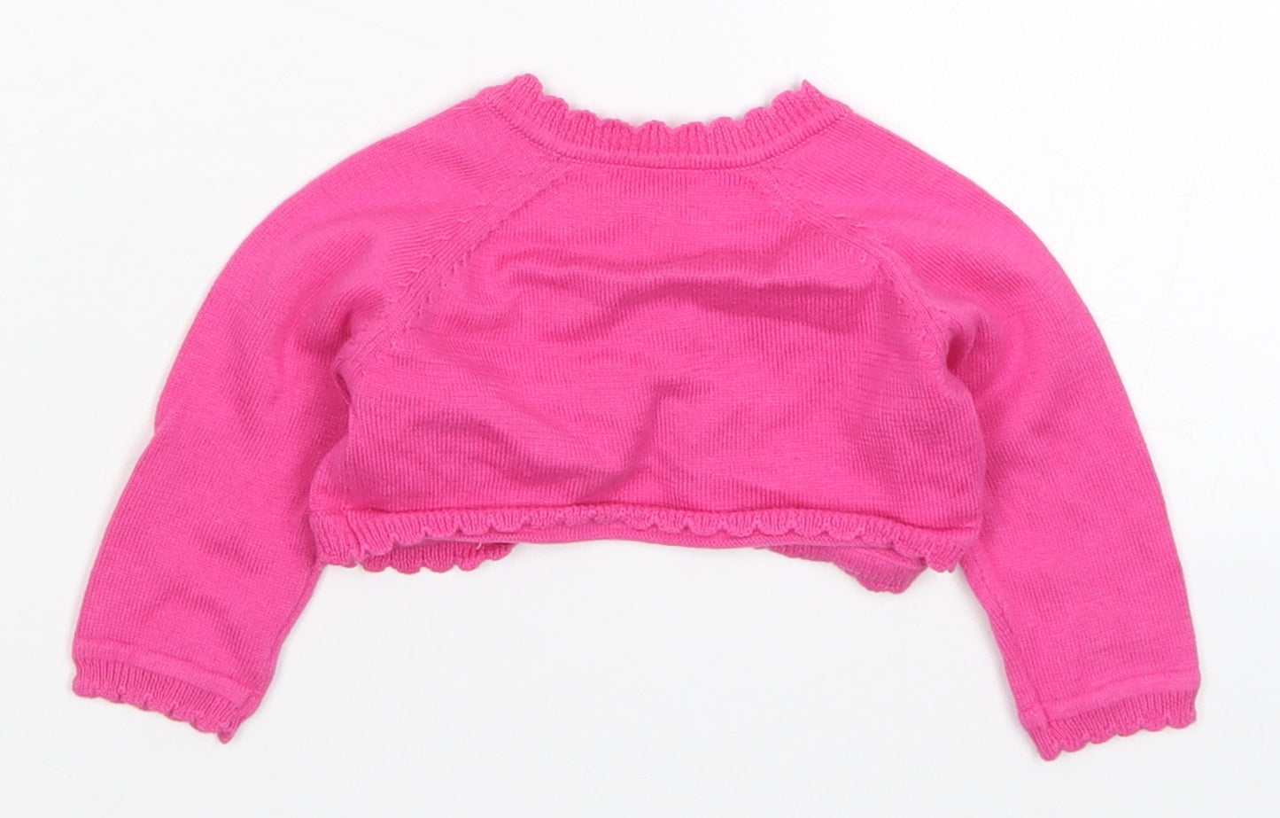 George Girls Pink  Knit Cardigan Jumper Size 0-3 Months