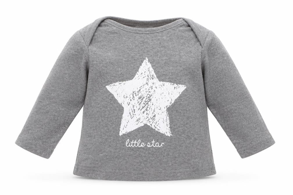 Next Baby Grey   Basic T-Shirt Size 3-6 Months  - Little Star