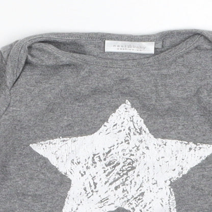 NEXT Baby Grey   Basic T-Shirt Size 3-6 Months  - Little Star