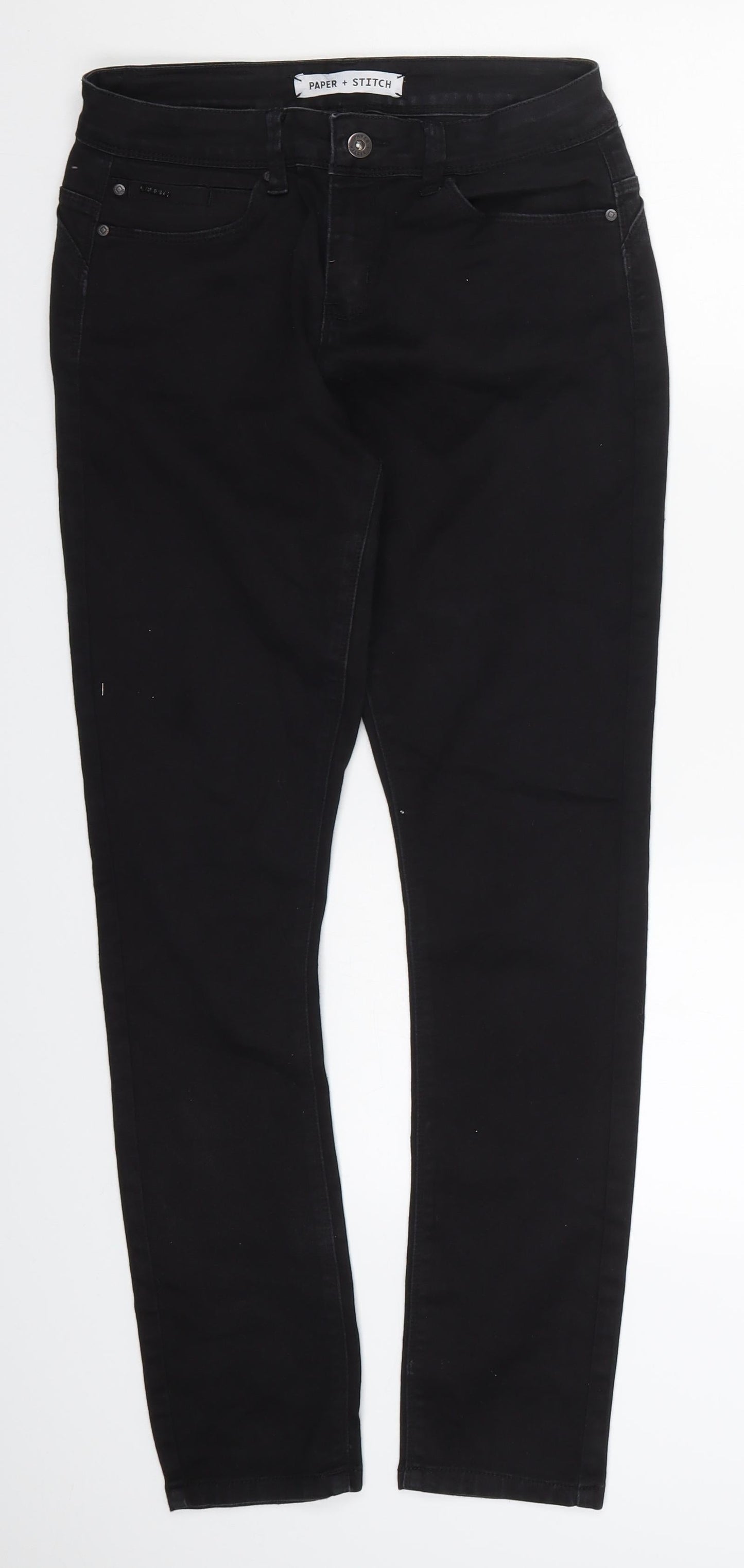 Paper + Womens Black  Denim Skinny Jeans Size 30 in L29 in