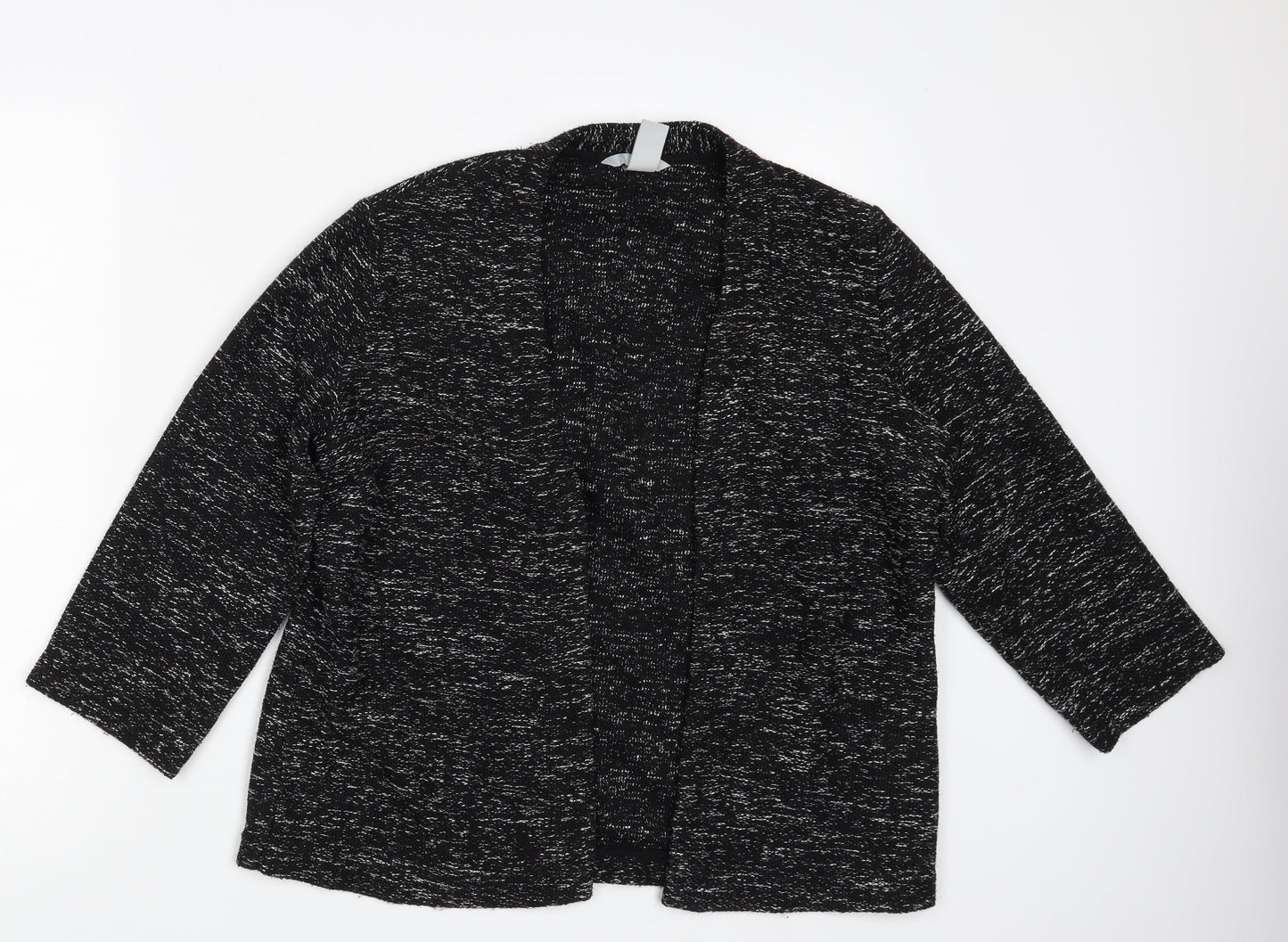Womens UK Size L H&M Black Cardigan Jumper