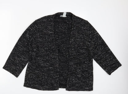 Womens UK Size L H&M Black Cardigan Jumper