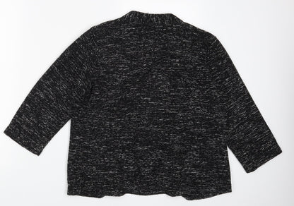 Womens UK Size L H&M Black Cardigan Jumper