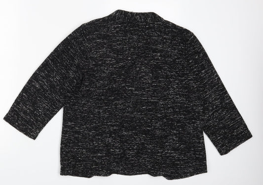 Womens UK Size L H&M Black Cardigan Jumper