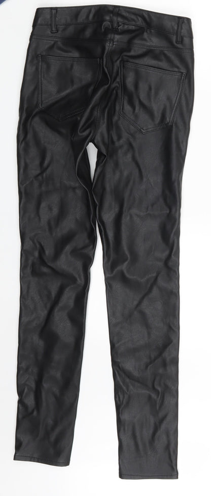 Womens UK Size 8 H&M Regular Fit  Black Trousers