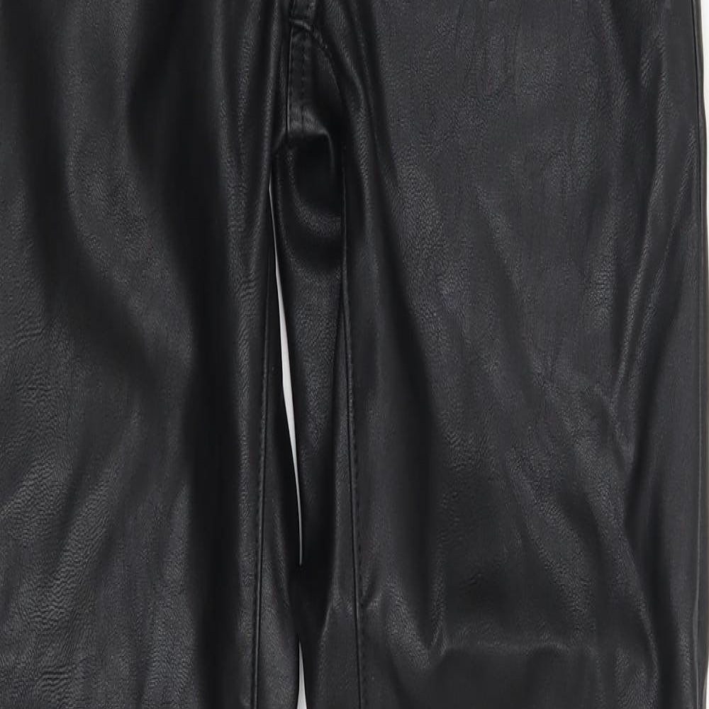 Womens UK Size 8 H&M Regular Fit  Black Trousers