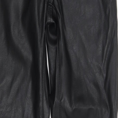 Womens UK Size 8 H&M Regular Fit  Black Trousers
