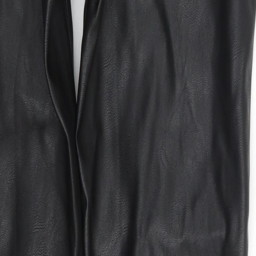 Womens UK Size 8 H&M Regular Fit  Black Trousers
