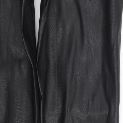 Womens UK Size 8 H&M Regular Fit  Black Trousers