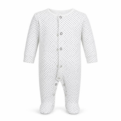Next Baby White Polka Dot  Coverall One-Piece Size 0-3 Months  - Up to 1 month