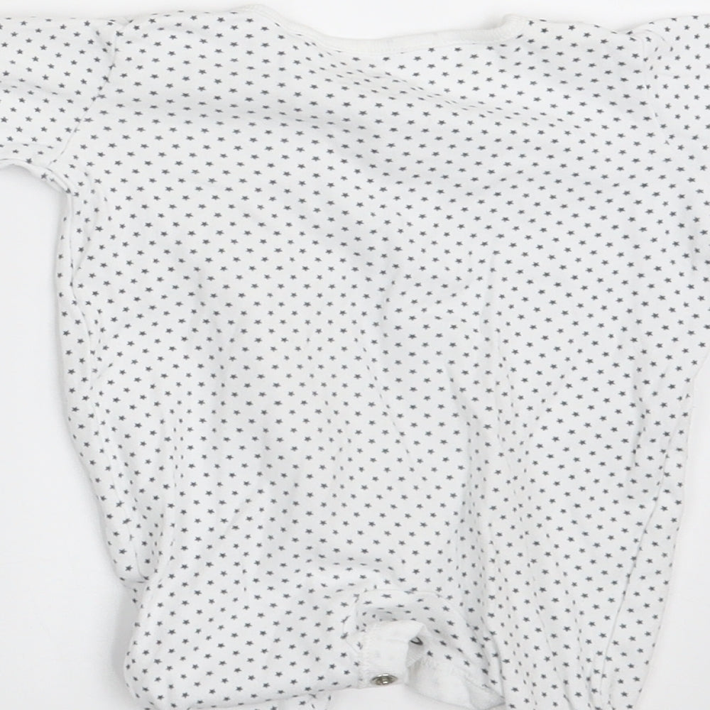 NEXT Baby White Polka Dot  Coverall One-Piece Size 0-3 Months  - Up to 1 month