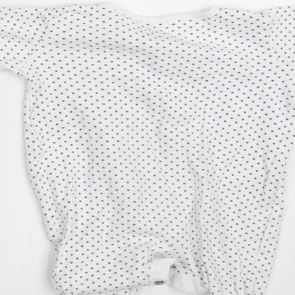 NEXT Baby White Polka Dot  Coverall One-Piece Size 0-3 Months  - Up to 1 month
