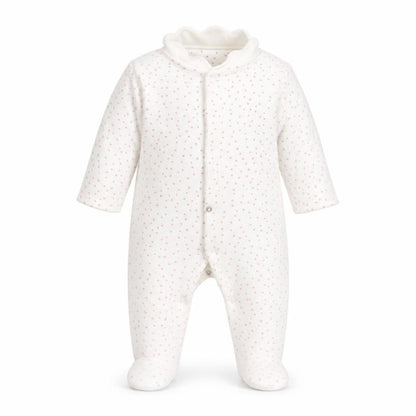 Marks & Spencer Baby White Polka Dot  Coverall One-Piece Size 6-9 Months