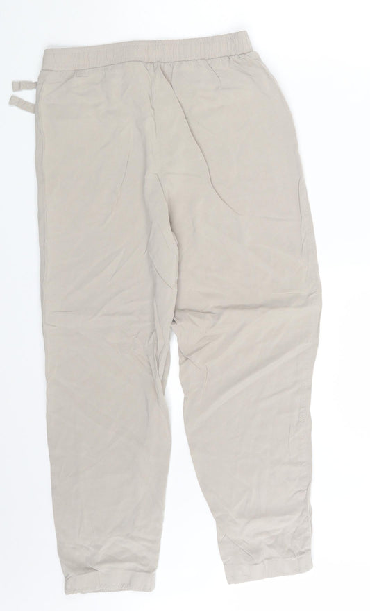Primark Womens Beige   Sweatpants Trousers Size 8 L22 in