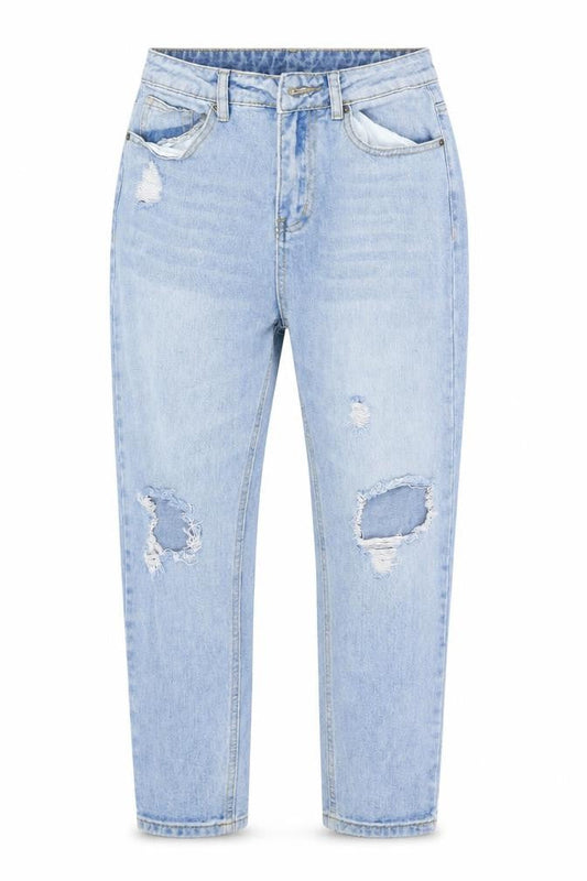 SHEIN Womens Blue  Denim Straight Jeans Size S L24 in