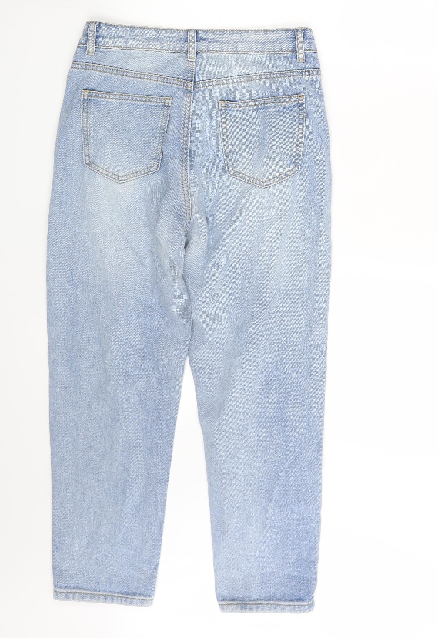 SheIn Womens Blue  Denim Straight Jeans Size S L24 in