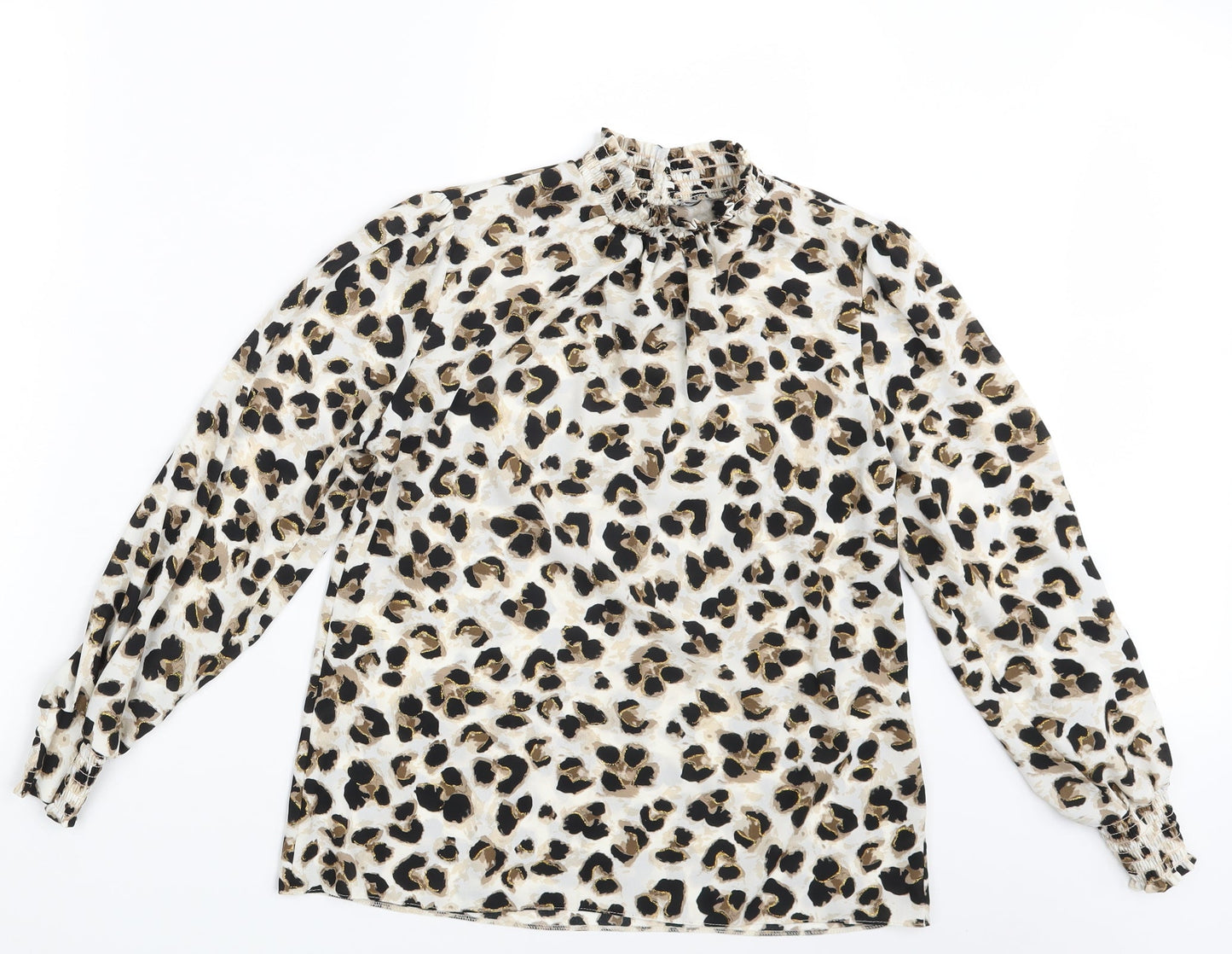 Womens UK Size One Size Preworn Ivory Basic Blouse