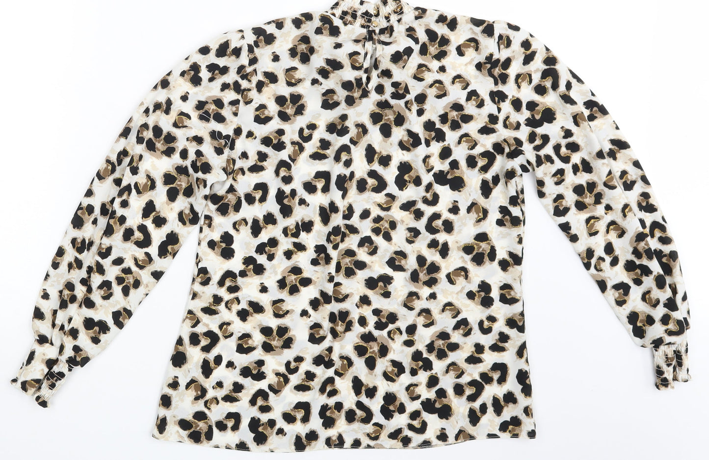 Womens UK Size One Size Preworn Ivory Basic Blouse