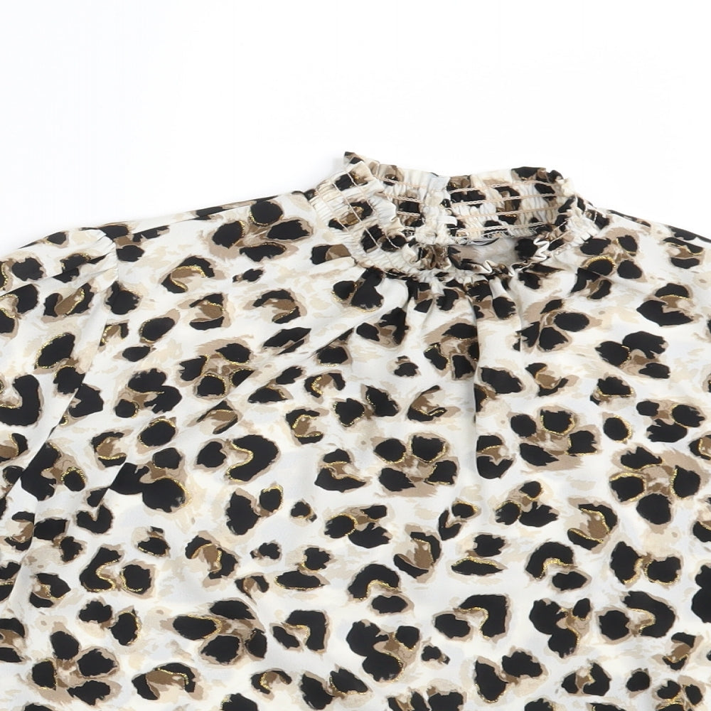 Womens UK Size One Size Preworn Ivory Basic Blouse
