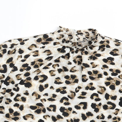 Womens UK Size One Size Preworn Ivory Basic Blouse