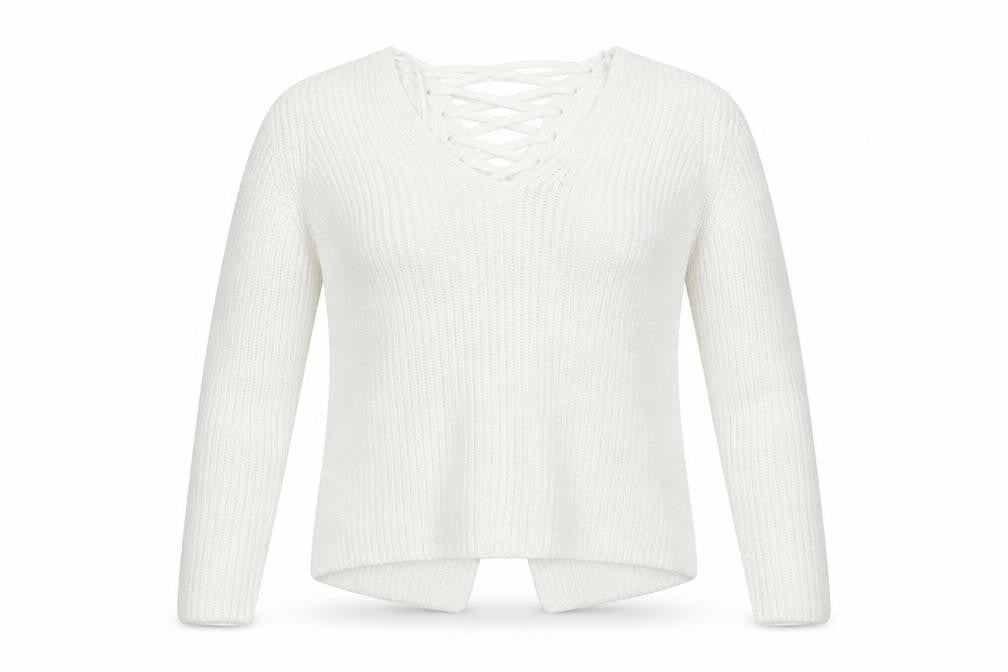Womens UK Size 10 M&S White Cardigan Jumper