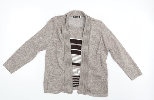 Envy Womens Brown   Cardigan Jumper Size L