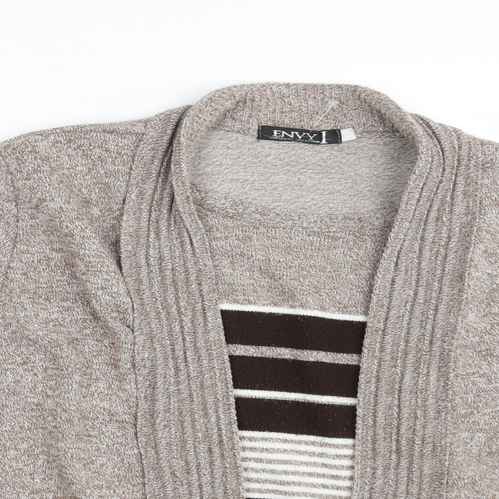 Envy Womens Brown   Cardigan Jumper Size L